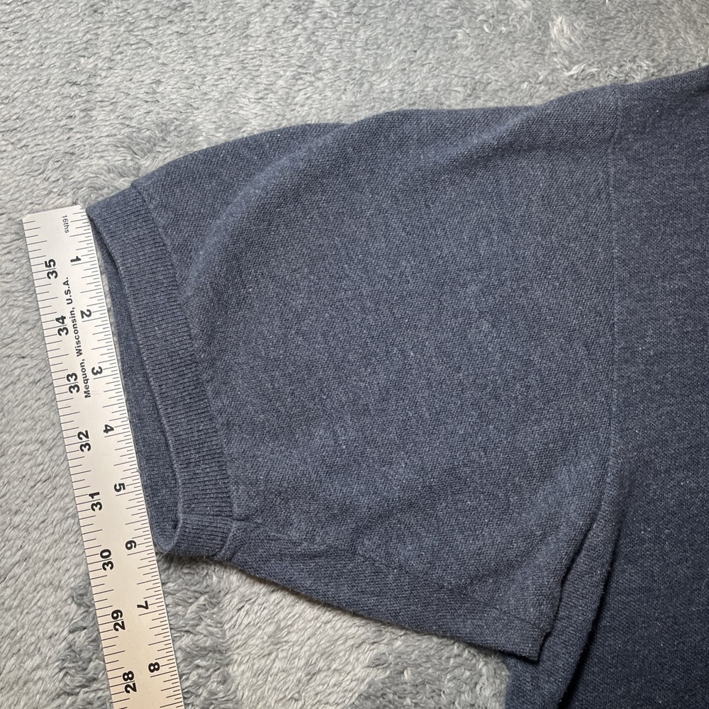 VTG Polo By Ralph Lauren Men's SZ XL Navy/Grey Short Sleeve Shirt Red Pony - Picture 8 of 16